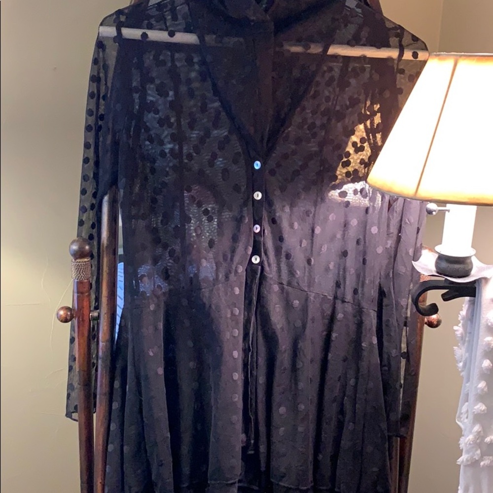 Sheer Polka Dot Jacket